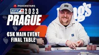 EPT Prague 2023 €5K Main Event  FINALE TABLE Livestream [upl. by Ardnaskela]