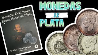 COLECCION DE MONEDAS DE PLATA💲💲💲💲Monedas Decimales Ecuatorianas de plata 1884 A 1916 [upl. by Orling398]