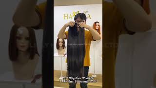 30 Wig Bone Straight Natural Black Raw Hair [upl. by Dante]