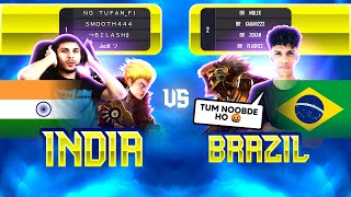 INDIA 🇮🇳 vs BRAZIL 🇧🇷  They Challenged Us 😡  Garena Free Fire [upl. by Ydissahc]