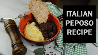 Peposo a Traditional Tuscan Red Wine Beef Stew [upl. by Ennovahs]