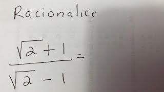 Racionalizar el denominador numerador y denominador binomio [upl. by Lisetta]