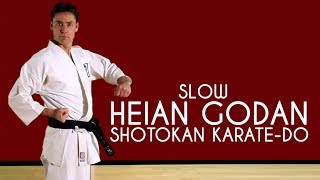 Heian Godan SLOW  Shotokan KarateDo JKA [upl. by Julissa]