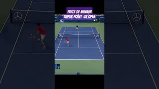 Fritz De Minaur Us Open Super Point [upl. by Yenots]