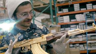 Gold Airsoft AK Unboxing [upl. by Arny]