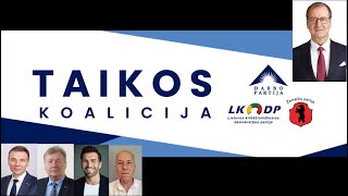 Rinkimai2024 Taikos koalicija Darbo Lietuvos krikščioniškosios demokratijos Žemaičių partijos [upl. by Sucirdor]