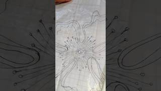 how to transfer embroidery design pattern into the fabric art embroiderypatterns 2024 [upl. by Anilram]