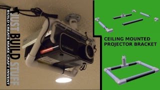 DIY Ceiling Mounted Projector Bracket Made from PVC Pipe [upl. by Lamb856]