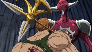 Escanor vs Galand dublado completo [upl. by Evatsug826]