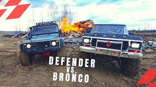 Traxxas TRX4 Defender VS Bronco [upl. by Imehon70]