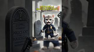 LA VENGANZA DEL GATITO POLICÍA 👮‍♂️😾❤️‍🩹 viralshort shortsviral shorts short love cat [upl. by Eidarb]