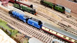 Hornby TT 120 two different blue Duchess locos [upl. by Akimyt506]