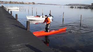 kajakholmdk julekalender 202223 Jump over bridge with kayak [upl. by Conner]