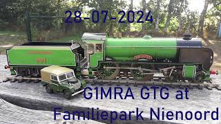 Gauge 1 Live Steam 28072024 G1MRA GTG at Familiepark Nienoord [upl. by Terchie]