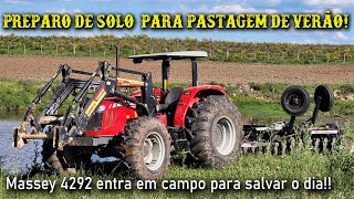 PREPARANDO O SOLO PARA PASTAGEM DE VERÃO EM SOLO SUPER COMPACTADO POR PISOTEIO [upl. by Louanne]