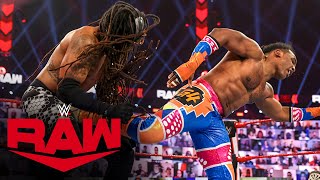 Xavier Woods vs MACE Raw Jan 18 2021 [upl. by Elyak]