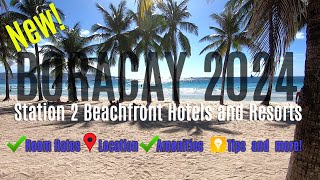 New Boracay 2024  Where to stay in Station 2 Beachfront Hotels and Resorts boracay philippines [upl. by Lodovico179]