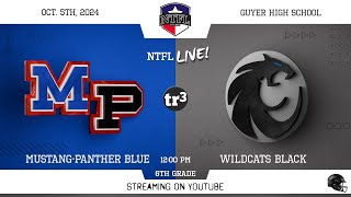 NTFL Youth Football  MP Blue at Wildcats Black 6th Grade1051200 PDenton Guyer HS 1 [upl. by Desdamonna]