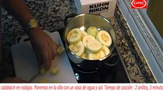 Receta de puré de calabacín con olla Kuhn Rikon [upl. by Brottman]