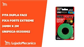 Fita Dupla Face Fixa Forte Extreme 24mm x 2m  UNIPEGA05350002  Loja do Mecânico [upl. by Jolyn]