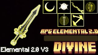 RPG Elemental Weapon 20 Addon MCPE  Divine Sword  12130 [upl. by Carlstrom]