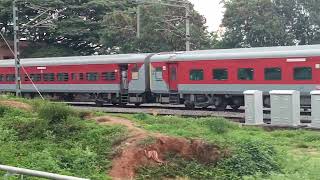 Hassan jn Solapur express crossing yesvantpur outer [upl. by Cchaddie]