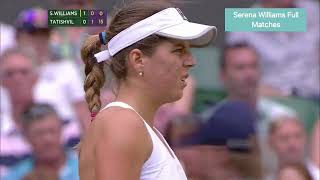 2014 Wimbledon First Round Highlights  Serena Williams vs Anna Tatishvili [upl. by Sturrock]