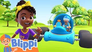 To The Monster Truck Rally  Blippi and Meekah Podcast  Educational Videos For Kids [upl. by Pepillo]