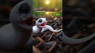 The story of little white snake animals story shorts [upl. by Htiduy]