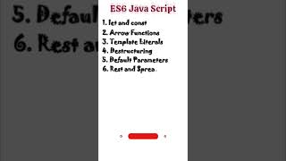 es6 javascript features [upl. by Adiuqal]