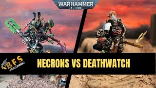 Necrons vs Deathwatch Warhammer 40k Battle Report 10th Edition [upl. by Kelvin768]