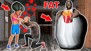 Fat Granny vs Beautiful Scary Teacher vs Grandpa and love  Gameplay Animation p20 [upl. by Akirej737]