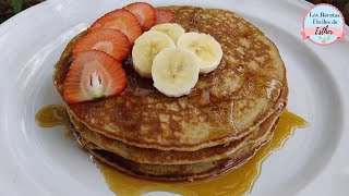 HOT CAKES DE AVENA NATURAL ¡SIN HARINA 🥞 ¡FÁCIL Y RÁPIDO [upl. by Race528]