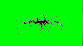 Crack ground green screen  no copyright [upl. by Euv272]