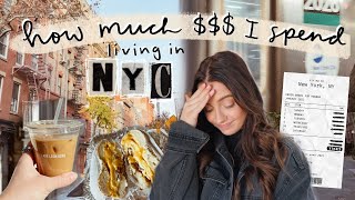 What I Spend in a Week as a 22 Year Old Living in NYC [upl. by Demetra]