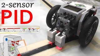 2 Sensor PID Line Follower  The Most Efficient EV3 Line Follower [upl. by Ayamahs443]