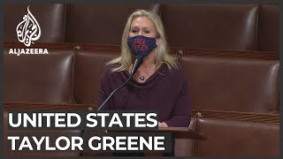 US House punishes QAnon congresswoman for hostile media posts [upl. by Phira]