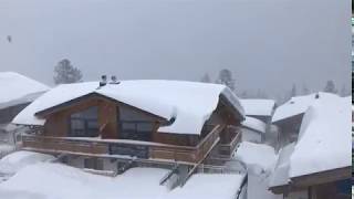 Schneechaos im Hüttendorf in Silberleiten  Zillertal Arena [upl. by Thun]