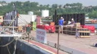 Macys loads barges for NYC July 4th fireworks [upl. by Aphra]