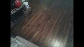 Red Oak Stained Jacobean after  Hardwood Floor Refinishing Charlotte NC [upl. by Mccreary]