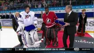 Subban amp Gibsons best saves at USACanada WJC 123012 [upl. by Carlick]