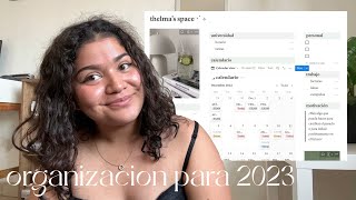 organización para el 2023 con notion ✨ buenos hábitos universidad y finanzas [upl. by Aipotu727]