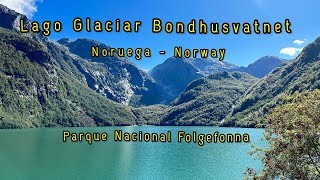 Lago Glaciar Bondhusvatnet Parque Nacional Folgefonna Noruega 🇳🇴 [upl. by Aili925]