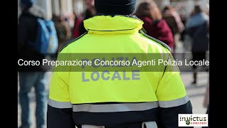 Corso Preparazione Quiz Concorso Agenti Polizia Locale [upl. by Rehotsirk]