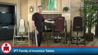 Inversion Table Ironman IFT Family of Far Infrared Heat Therapy Inversion Systems [upl. by Urion]