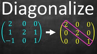 Full Example Diagonalizing a Matrix [upl. by Latihs]