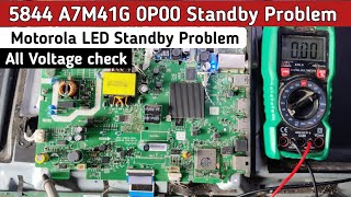 5844 A7M41G 0P00 Standby Problem  5844 a7m41g 0p00 no power problem  Motorola LED Standby Problem [upl. by Aerdnas]