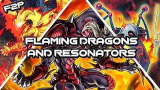 The Power of Flaming Resonators  ResonatorRed Dragon YuGiOh Duel Links [upl. by Ming]