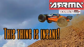 New Arrma Vorteks Mega 550 Unboxing and EXTREME Durability TestHardest Bash on YouTube [upl. by Houlberg]