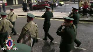 Castlederg Young Loyalists FB  Ballyclare Protestant Boys FB 20th Anniversary Parade 140924 [upl. by Mailand756]